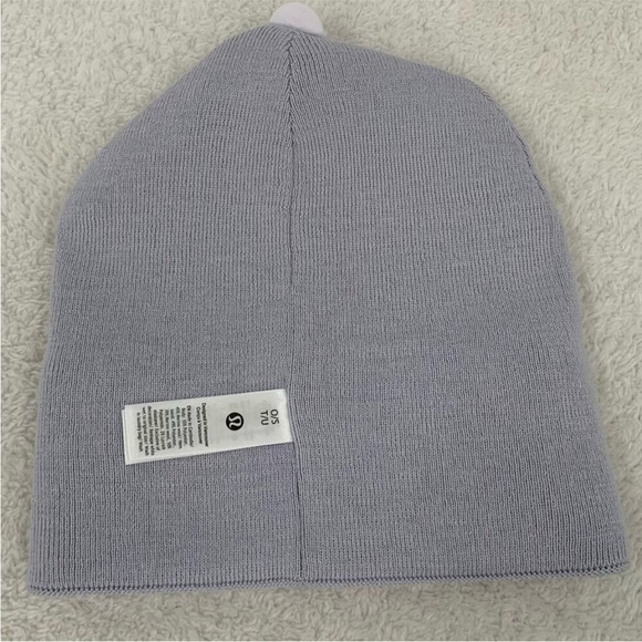 Lululemon Warm Revelation Beanie Hat Serene Blue/Sunburst Orange One Size Unisex